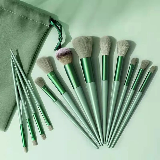 Cloth Bag Portable Soft Hair Makeup Brush Suit